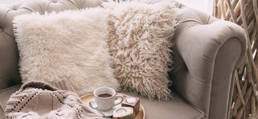 Still,Life,Details,Of,Nordic,Living,Room.,Coffee,And,Sweater