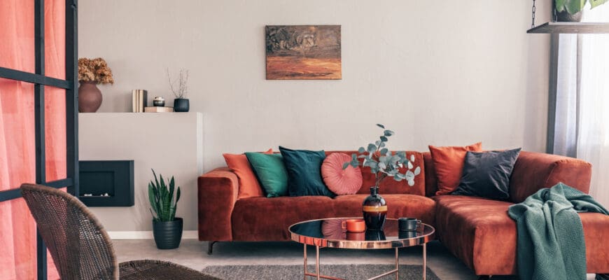 Real,Photo,Of,A,Comfy,Living,Room,Interior,With,A
